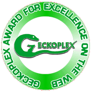 Geckoplex Award for Excellence on the Web