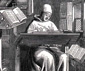 Monk in Scriptorium, courtesy of holoweb.